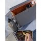Sac isotherme recycl� gris ardoise pour emporter son repas