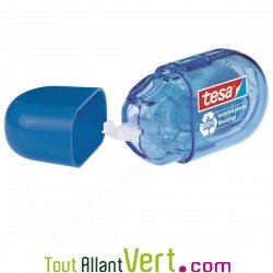 Mini Roller de correction recycl� bleu, Eco-Logo