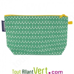 Grande trousse en coton bio Tigre 22 x 13 cm