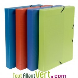 Bo�te de classement Rouge PP recycl�, Dos 40mm, Forever