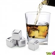 Glaons rutilisables en inox, lot de 4