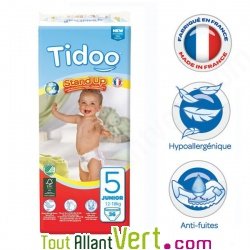 3 x 36 Culottes d\'apprentissage 12-18Kg Taille 5, jetables �cologiques Tidoo