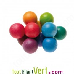 Hochet boule en bois pour b�b�