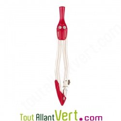 Compas en acier avec mine et bague pour l\'cole