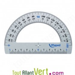 Rapporteur 180 degr�s en aluminium