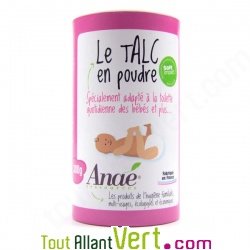 Talc naturel sans parfum ni adjuvant, multi-usages, 0.3kg