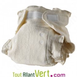 Couche culotte lavable 3 tailles en 1, coton bio Nuit