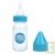 Biberon en verre sans BPA 110 ml, bouchon bleu