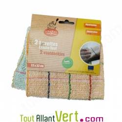 2 lavettes essuie-tout recycl�es