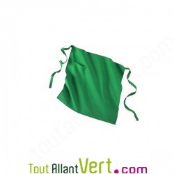 Tablier de bistrot en coton bio, vert