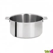 Casserole inox 20cm avec poigne amovible