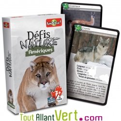 Jeu de cartes D�fis Nature, Les animaux d\'Am�riques, 7 ans+