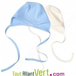 Bonnet b�b� en coton bio 180g/m2