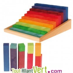 Blocs en bois pour construire et compter 100 pi�ces, 4 ans+