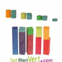 Blocs en bois pour construire et compter 100 pi�ces, 4 ans+