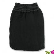 Gant du hammam Noir en tissu granuleux