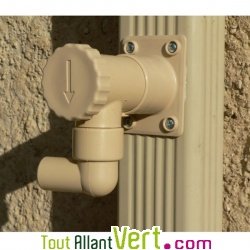 Collecteur d\'eau de pluie sans coupe de goutti�re rectangulaire Sable