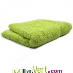 Serviettes de toilette Vert 50x100cm en �ponge de coton biologique