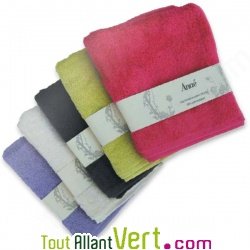 Serviettes de toilette Ecru 50x100cm en �ponge de coton biologique