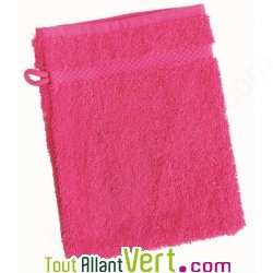 Gant de toilette Framboise en �ponge de coton biologique 21x16cm