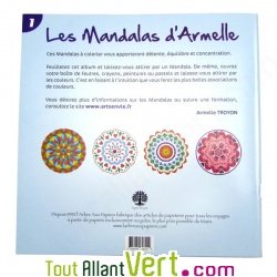 Mandala dtente pour Adultes, coloriage en papier recycl