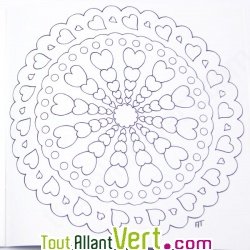 Mandala dtente pour Adultes, coloriage en papier recycl