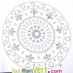 Mandala dtente pour Adultes, coloriage en papier recycl