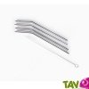 4 Pailles inox 17,5cm r�utilisables + goupillon