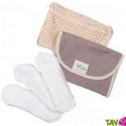 Protge-slips lavables et son filet de lavage et de transport