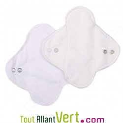 Prot�ge-slips lavables et son filet de lavage et de transport