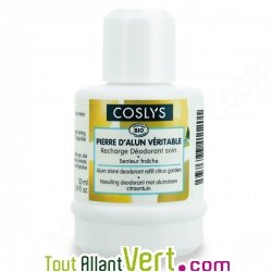 Recharge d�odorant bille bio Pierre d\'alun senteur fraiche 50 ml