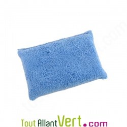Eponge microfibres bleu pour nettoyage �colo 14cm x 10 cm