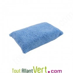 Eponge microfibres bleu pour nettoyage �colo 14cm x 10 cm