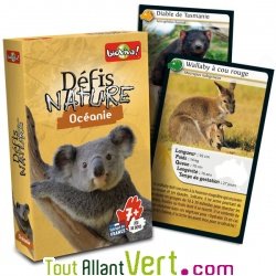 Jeu de cartes D�fis Nature, Les animaux d\'Oc�anie, 7 ans +