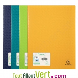 Prot�ge documents Jaune polypro recycl�, 40 pochettes, Forever
