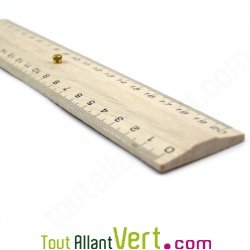 Double d�cim�tre en bois biseaut� et t�ton m�tal France