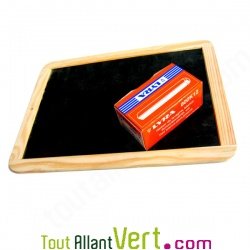 Ardoise naturelle tableau noir � craie, 26x18