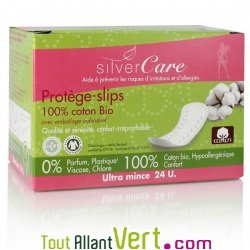 Prot�ge slip ultra mince en coton bio x 24