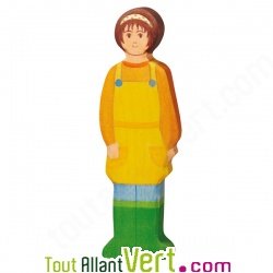Figurine fermi�re en bois debout 15 cm