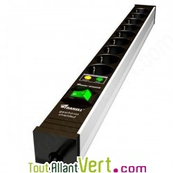 Multiprise blind�e 9 prises avec interrupteur bipolaire Danell