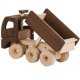 Camion Benne en bois naturel, 38cm, 3 ans+