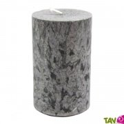 Grande Bougie cylindre Grise en starine 100% vgtale, 50H