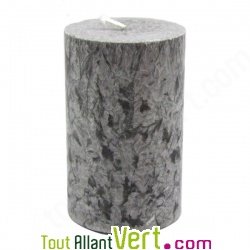 Grande Bougie cylindre Grise en st�arine 100% v�g�tale, 50H