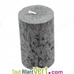Grande Bougie cylindre Grise en st�arine 100% v�g�tale, 50H