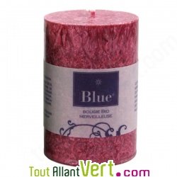 Petite Bougie cylindre Bordeaux en st�arine 100% v�g�tale, 20H