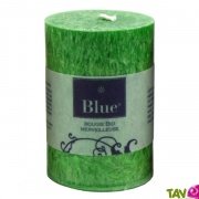 Petite Bougie cylindre Verte en st�arine 100% v�g�tale, 20H