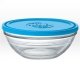 Saladier de conservation en verre rond avec couvercle sans Bisph�nol A