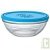 Saladier de conservation 23cm en verre rond avec couvercle sans Bisph�nol A
