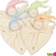 Doudou b�b� en coton bio, 17cm
