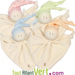 Doudou b�b� en coton bio, 17cm